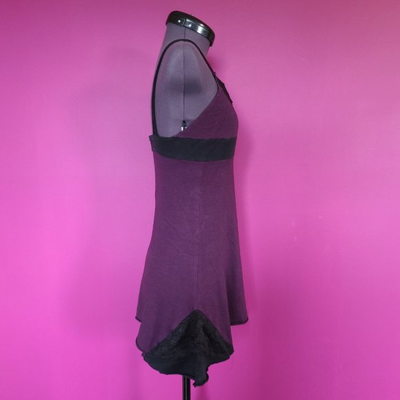 OOAK Organic Cotton Eco Pixie Punk Ruffle Dress Tunic - Picture 2 of 6